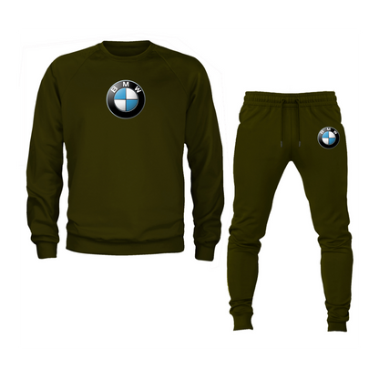 Men's BMW Motorsports Car Crewneck Sweatshirt Joggers Suit