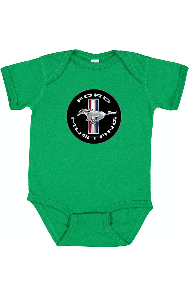 Ford Mustang Motorsport Car Baby Romper Onesie