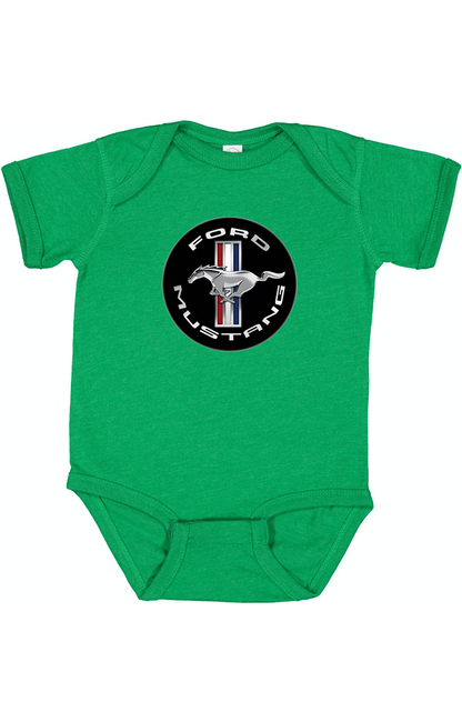 Ford Mustang Motorsport Car Baby Romper Onesie