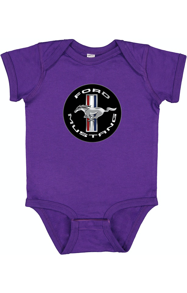 Ford Mustang Motorsport Car Baby Romper Onesie