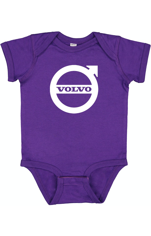 Volvo Car Baby Romper Onesie