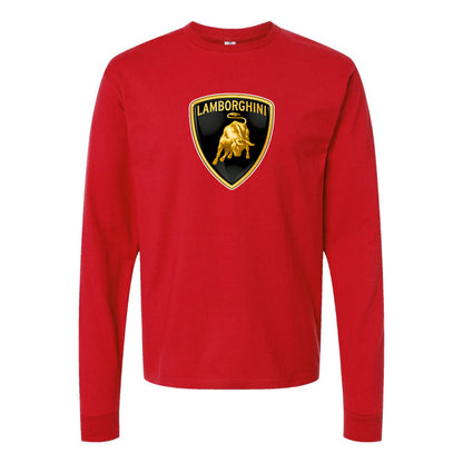 Men’s Lamborghini Car Long Sleeve T-Shirt