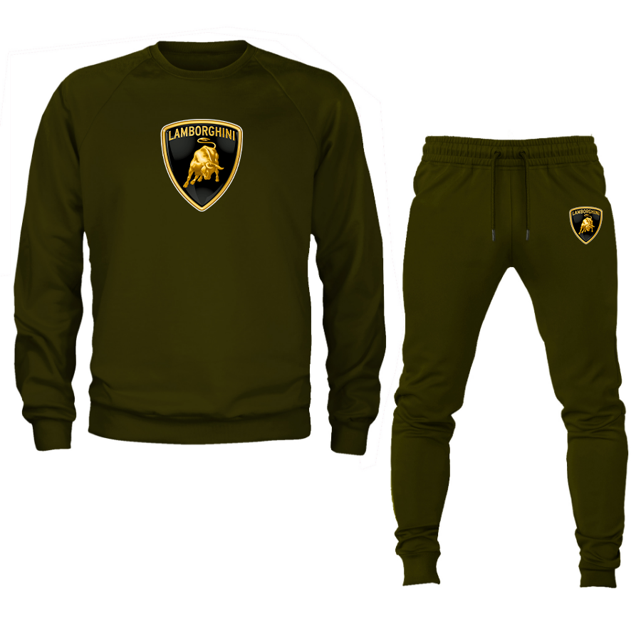 Men’s LamborghiniCar Crewneck Sweatshirt Joggers Suit