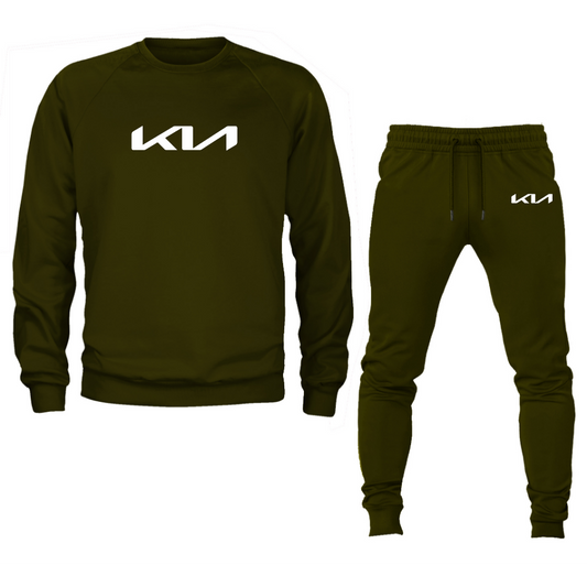 Men’s Kia Car Crewneck Sweatshirt Joggers Suit