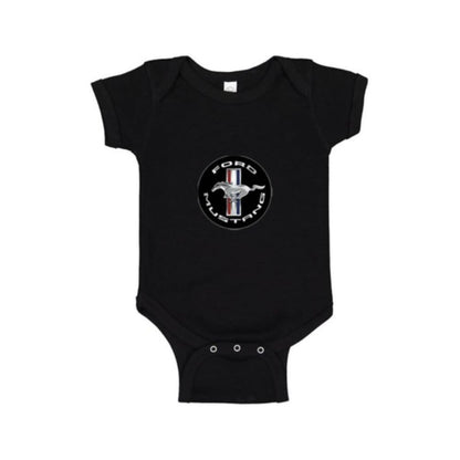 Ford Mustang Motorsport Car Baby Romper Onesie