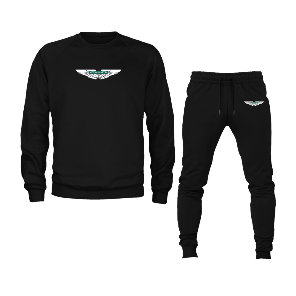 Men's Aston Martin Motorsports Car Crewneck Sweatshirt Joggers Suit