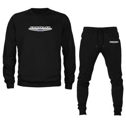 Men’s Chrysler Car Crewneck Sweatshirt Joggers Suit