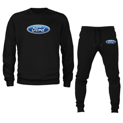 Men’s Ford Car Crewneck Sweatshirt Joggers Suit