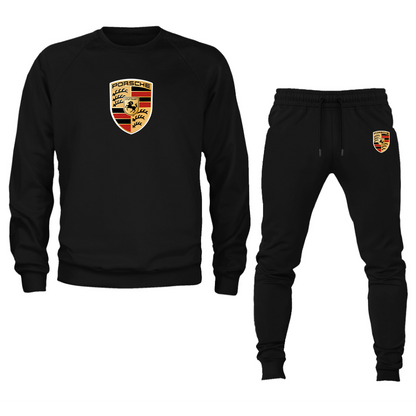 Men’s Porsche Car Crewneck Sweatshirt Joggers Suit