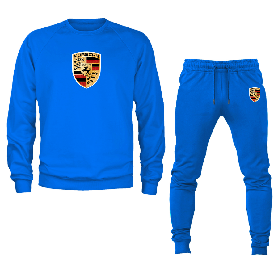 Men’s Porsche Car Crewneck Sweatshirt Joggers Suit