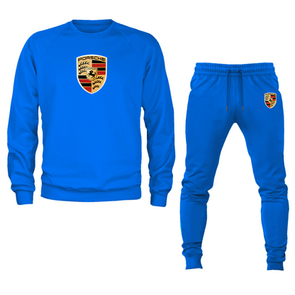 Men’s Porsche Car Crewneck Sweatshirt Joggers Suit