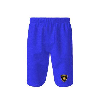 Men’s Lamborghini Car Athletic Fleece Shorts