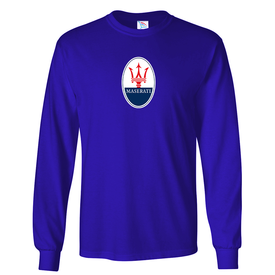 Men’s Maserati Car Long Sleeve T-Shirt