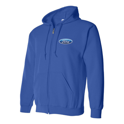 Men’s Ford Car Zipper Hoodie