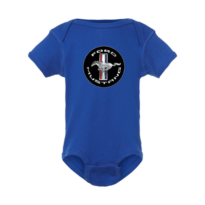 Ford Mustang Motorsport Car Baby Romper Onesie