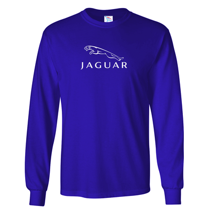 Men’s Jaguar Symbol Car Long Sleeve T-Shirt