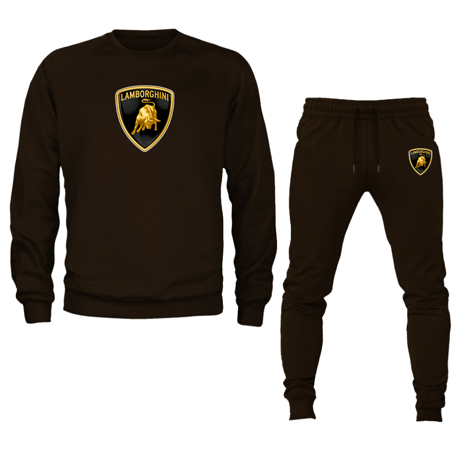 Men’s LamborghiniCar Crewneck Sweatshirt Joggers Suit