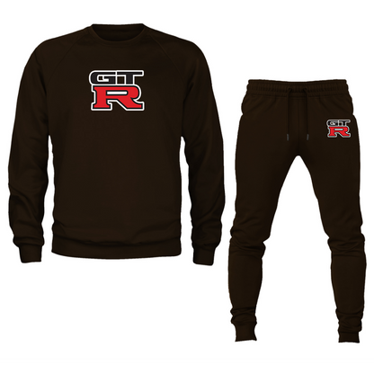 Men’s GTR  Car Crewneck Sweatshirt Joggers Suit