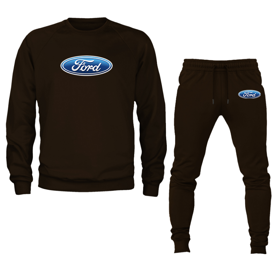 Men’s Ford Car Crewneck Sweatshirt Joggers Suit