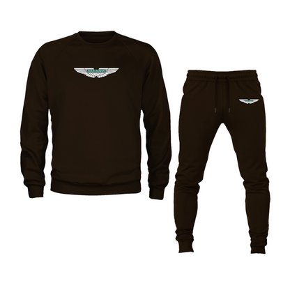 Men's Aston Martin Motorsports Car Crewneck Sweatshirt Joggers Suit