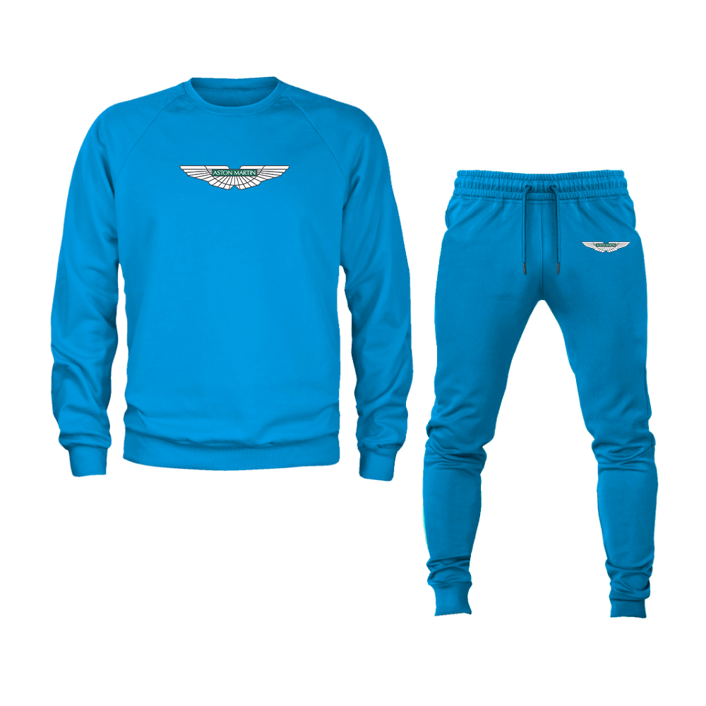 Men's Aston Martin Motorsports Car Crewneck Sweatshirt Joggers Suit