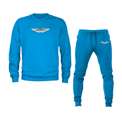 Men's Aston Martin Motorsports Car Crewneck Sweatshirt Joggers Suit