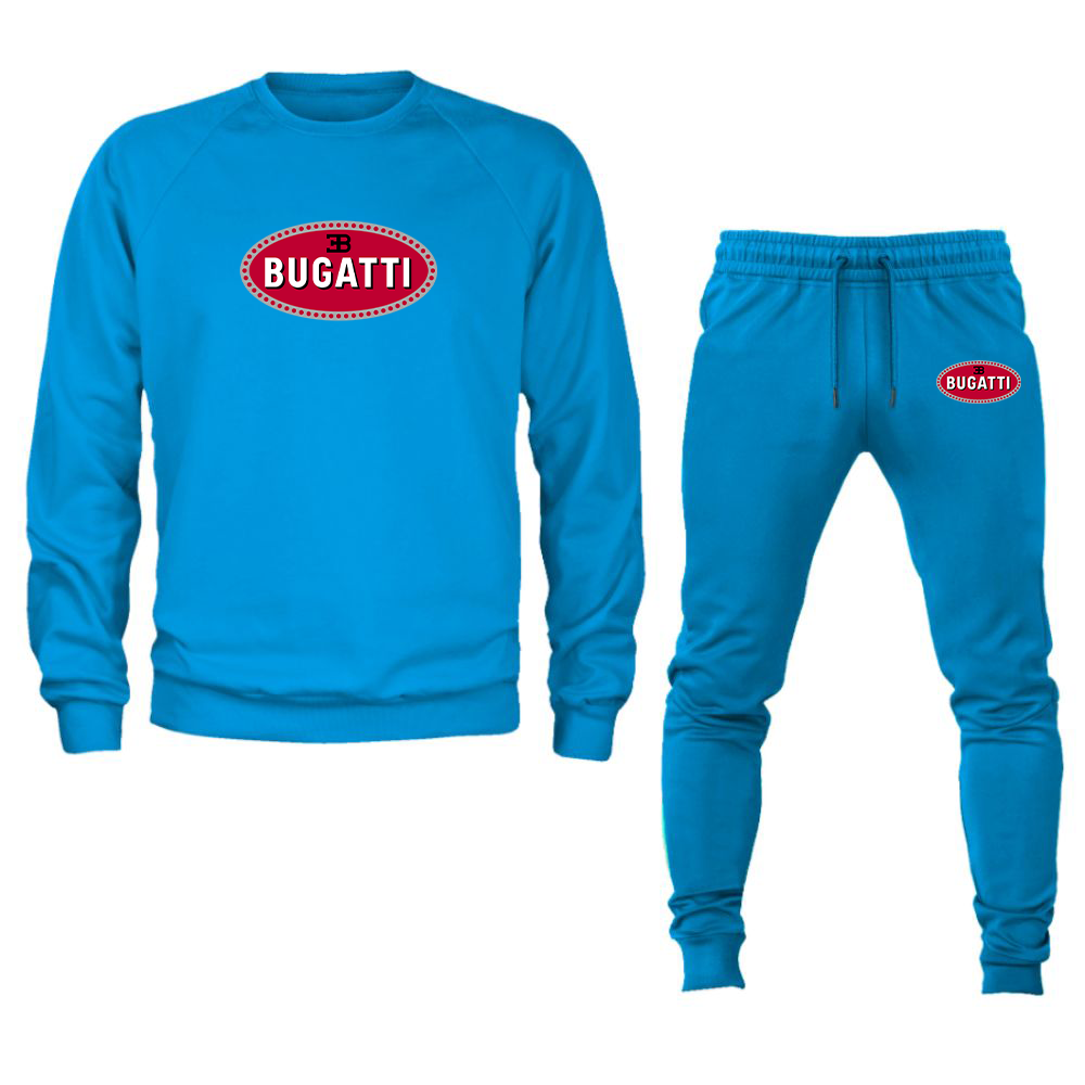 Men’s Bugatti Car Crewneck Sweatshirt Joggers Suit