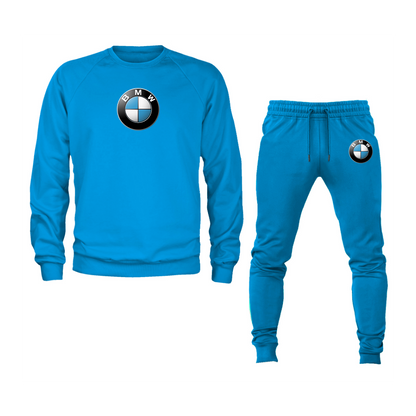 Men's BMW Motorsports Car Crewneck Sweatshirt Joggers Suit