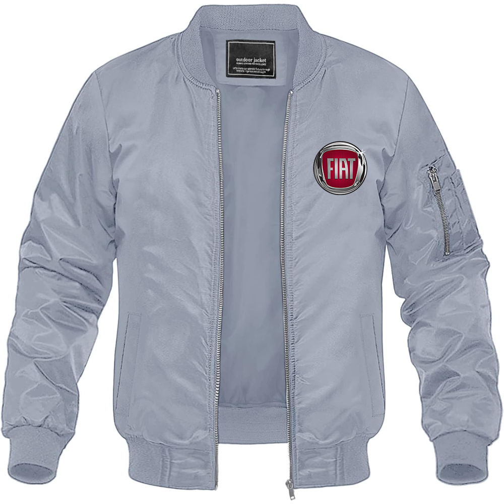 Men’s Fiat Car Lightweight Bomber Jacket Windbreaker Softshell Varsity Jacket Coat