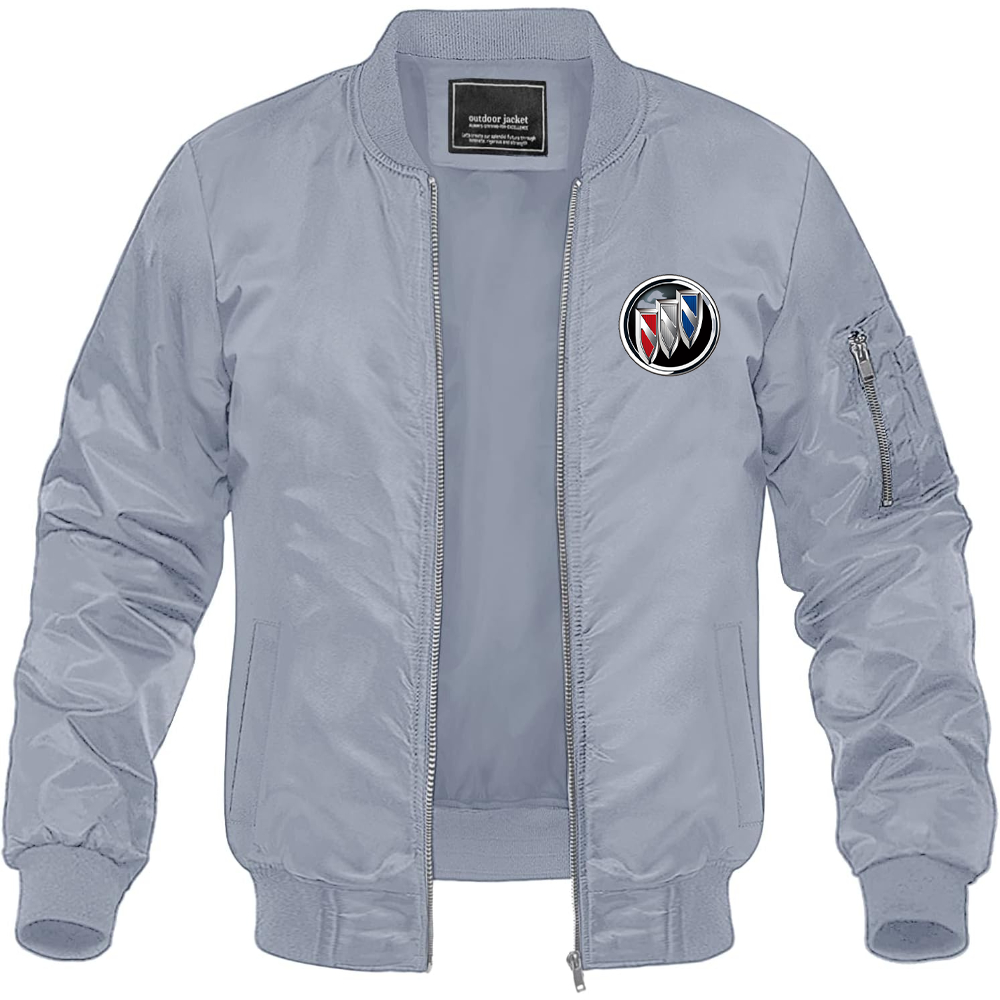 Men’s Buick Motorsports Car Lightweight Bomber Jacket Windbreaker Softshell Varsity Jacket Coat