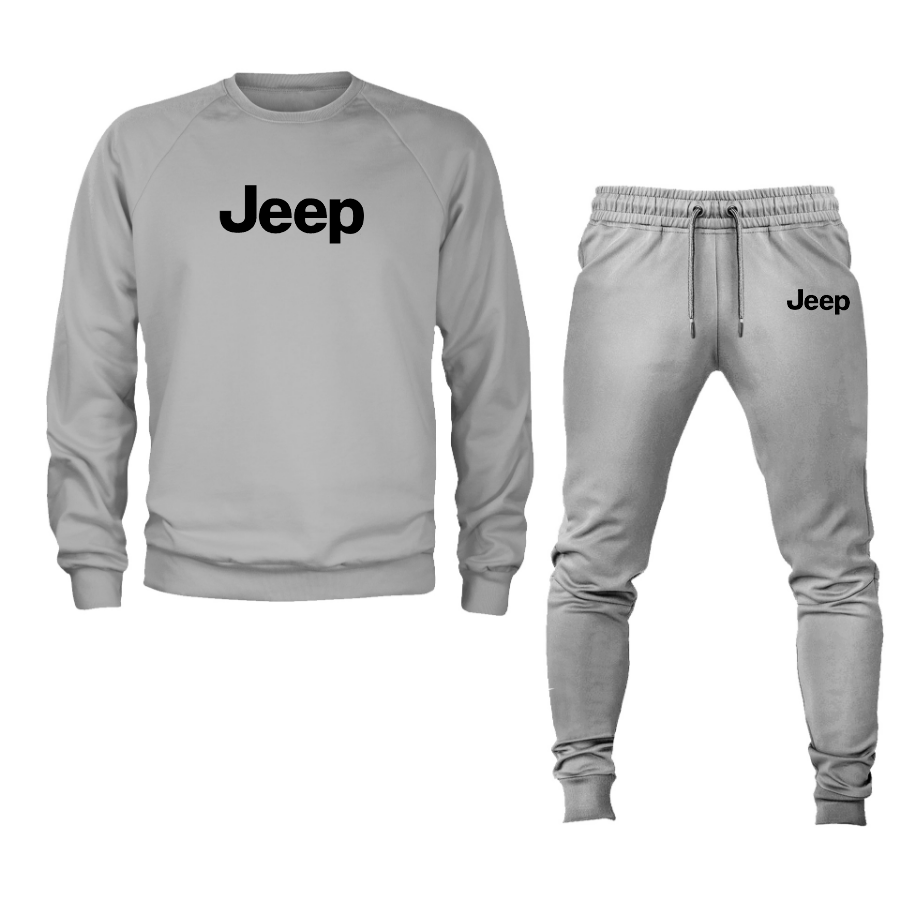 Men’s Jeep Car Crewneck Sweatshirt Joggers Suit