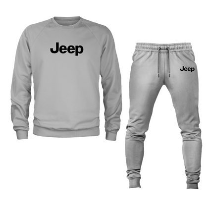 Men’s Jeep Car Crewneck Sweatshirt Joggers Suit