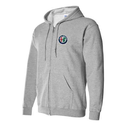 Men's Alfa Romeo Car Zipper Hoodie