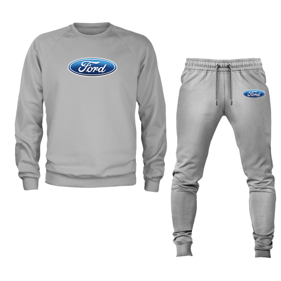 Men’s Ford Car Crewneck Sweatshirt Joggers Suit