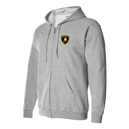 Men’s Lamborghini Car Zipper Hoodie