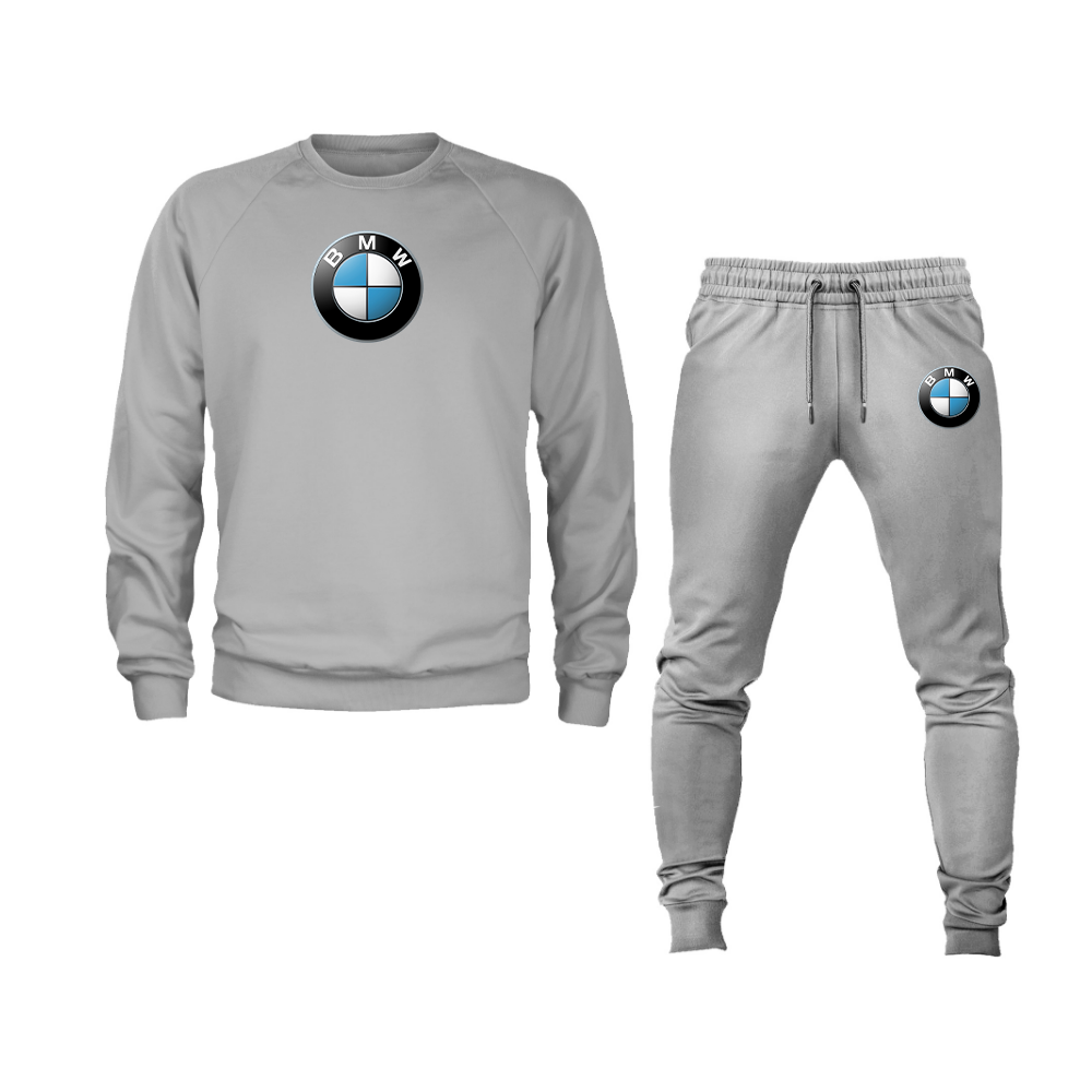 Men's BMW Motorsports Car Crewneck Sweatshirt Joggers Suit