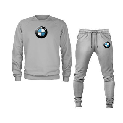 Men's BMW Motorsports Car Crewneck Sweatshirt Joggers Suit