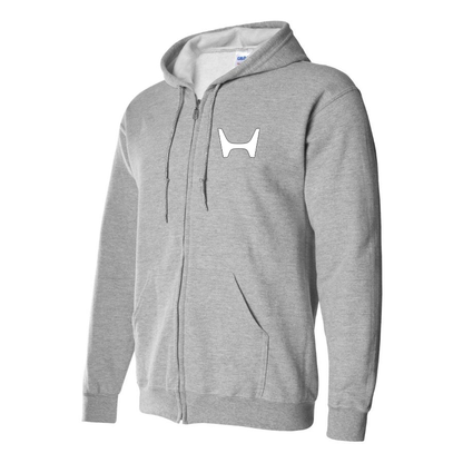 Men's Honda Car New Zipper Hoodie