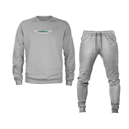 Men's Aston Martin Motorsports Car Crewneck Sweatshirt Joggers Suit