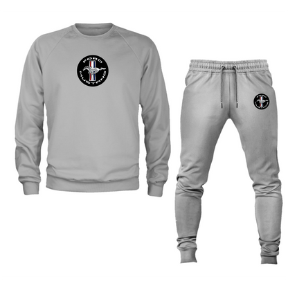 Men’s Ford Mustang Motorsport Car Crewneck Sweatshirt Joggers Suit