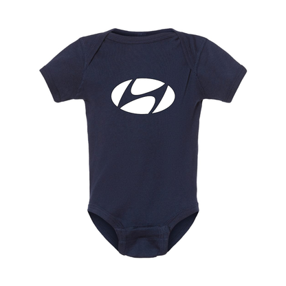 Hyundai New Logo Car  Baby Romper Onesie