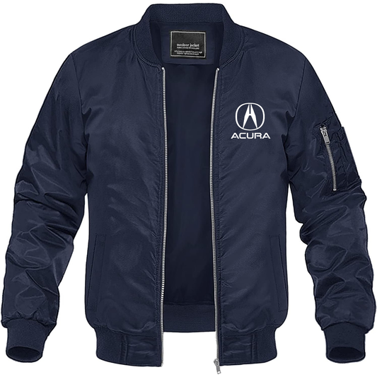 Men’s Acura Car Lightweight Bomber Jacket Windbreaker Softshell Varsity Jacket Coat