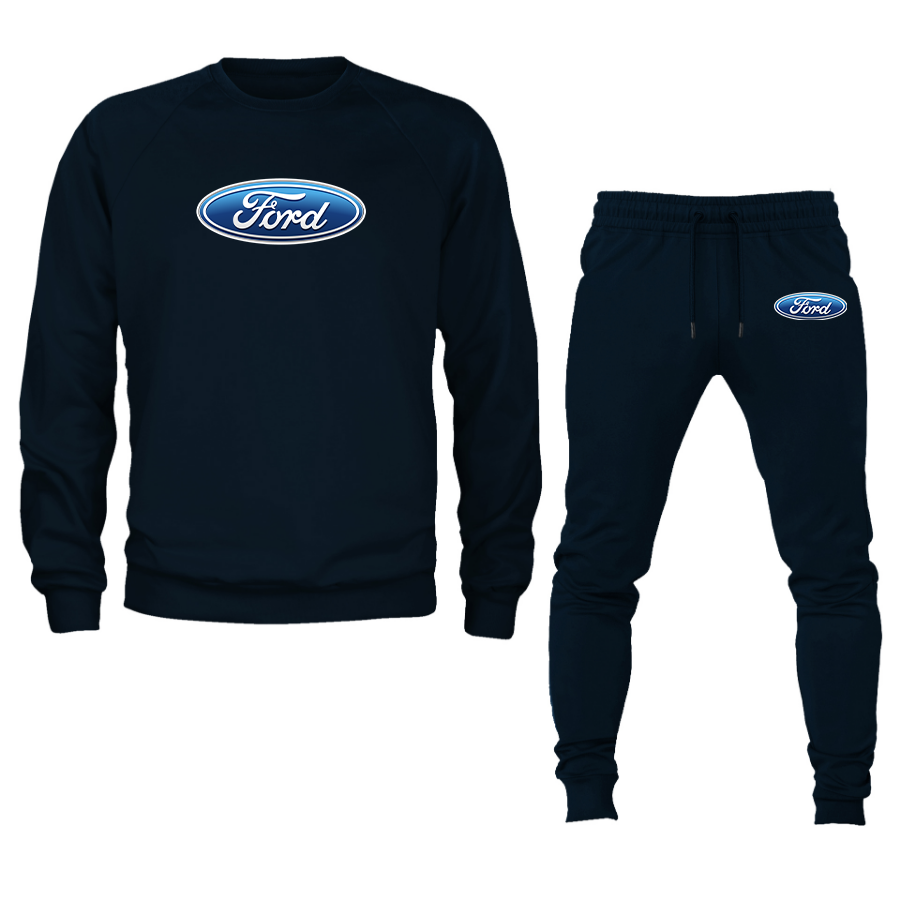 Men’s Ford Car Crewneck Sweatshirt Joggers Suit