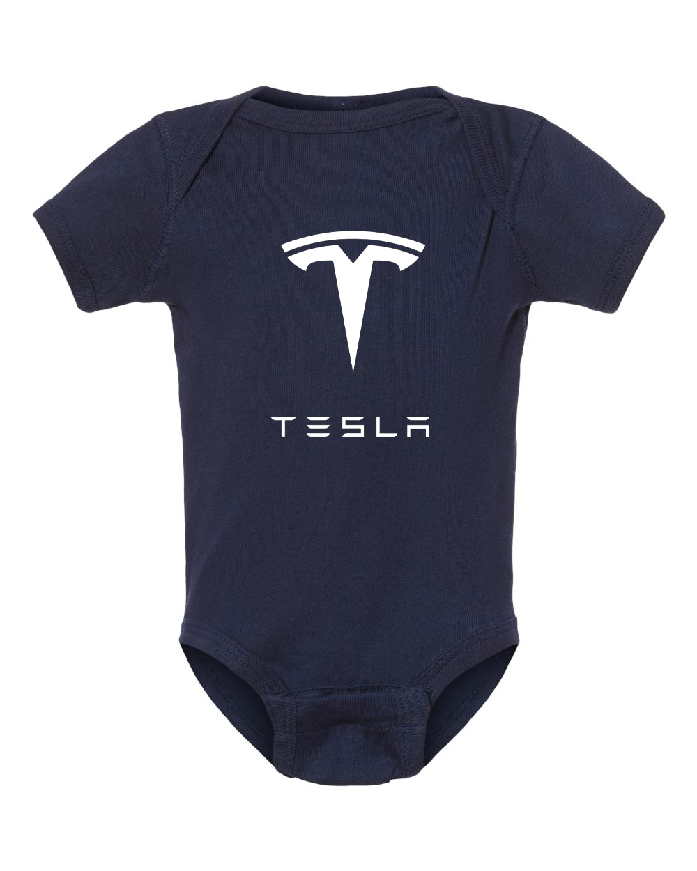 Tesla Motorsports Car Baby Romper Onesie