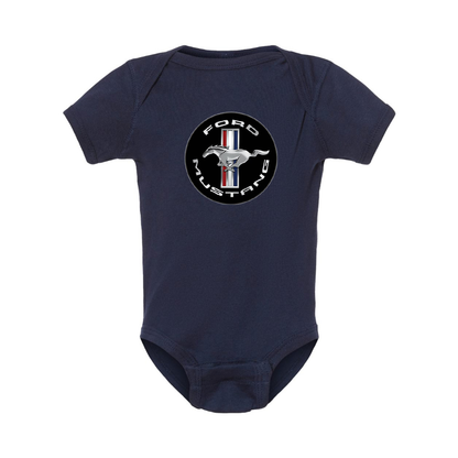 Ford Mustang Motorsport Car Baby Romper Onesie