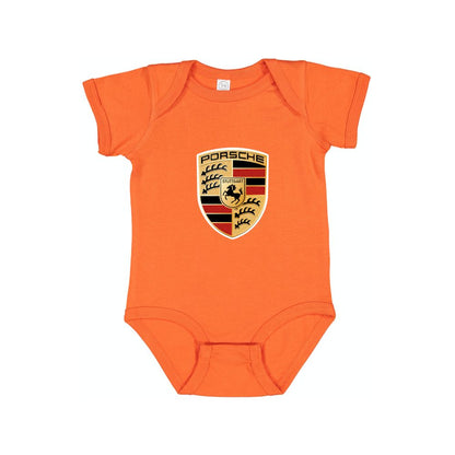 Porsche Car Baby Romper Onesie