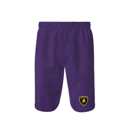 Men’s Lamborghini Car Athletic Fleece Shorts