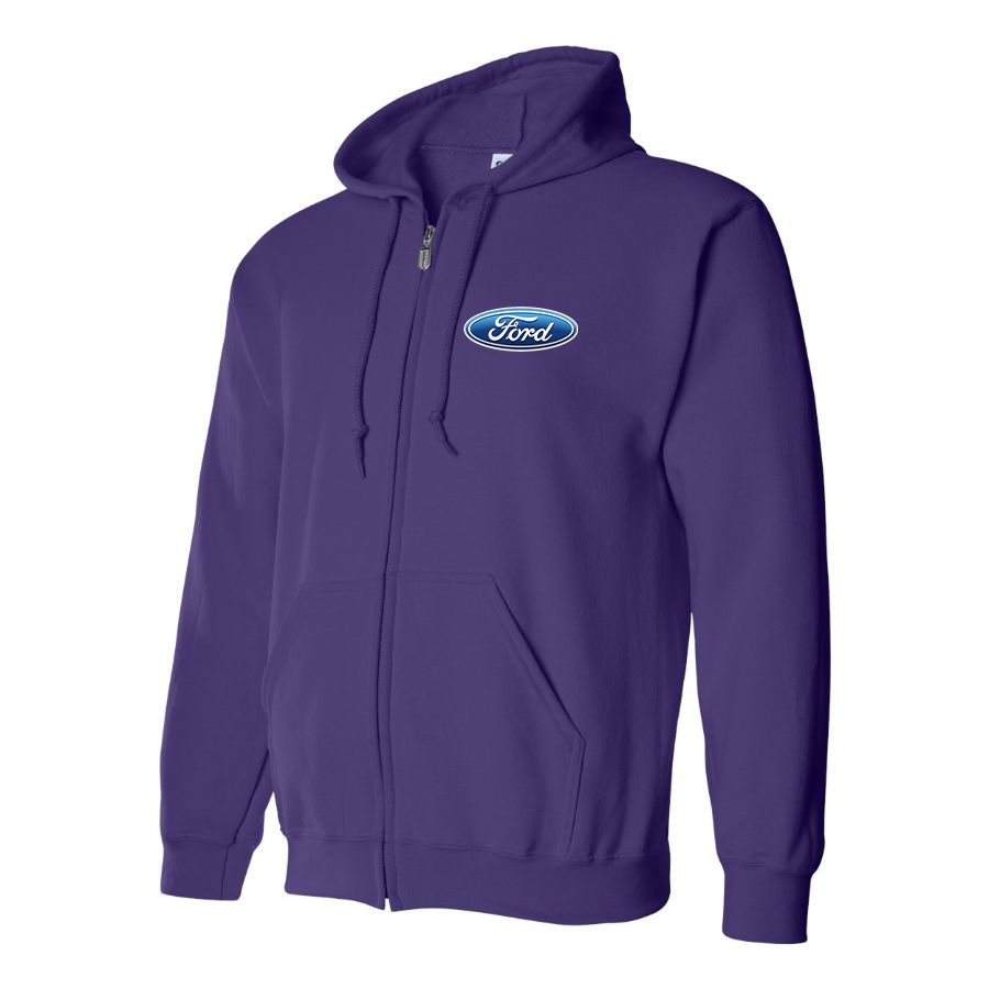 Men’s Ford Car Zipper Hoodie