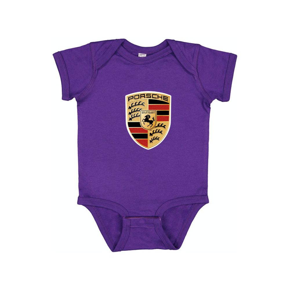 Porsche Car Baby Romper Onesie