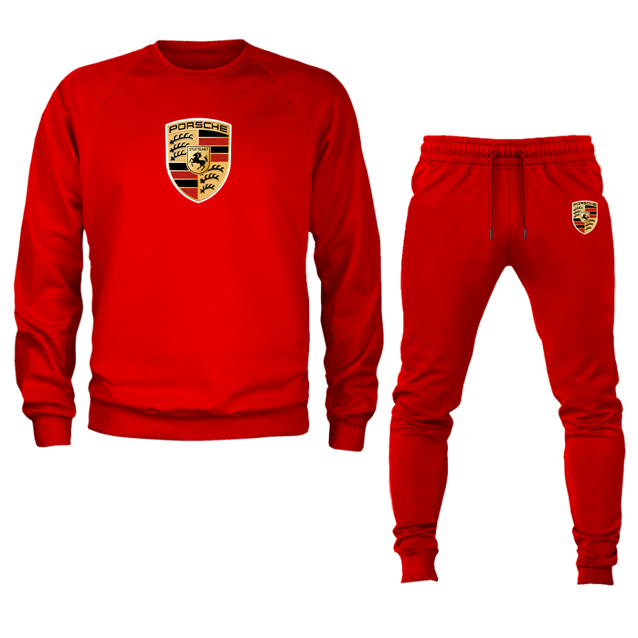 Men’s Porsche Car Crewneck Sweatshirt Joggers Suit